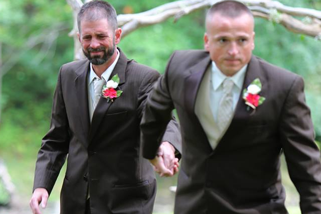 Dads at wedding