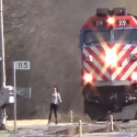 Viral: Girl Barely Misses The Train [VIDEO]